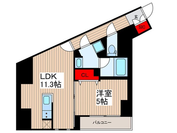 ユリカロゼ東向島の物件間取画像